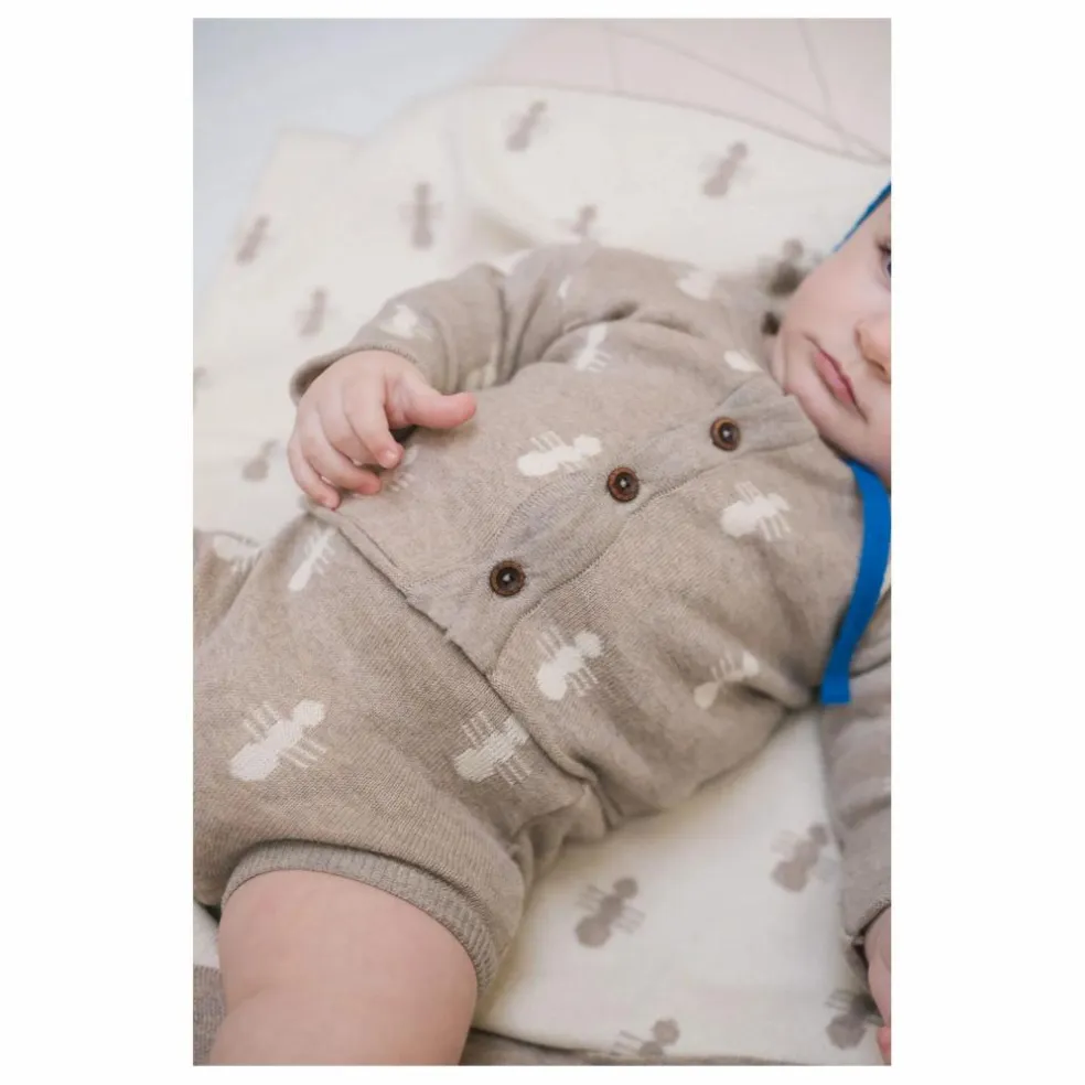 Cardigan Hormigas Coton Bio | Beige