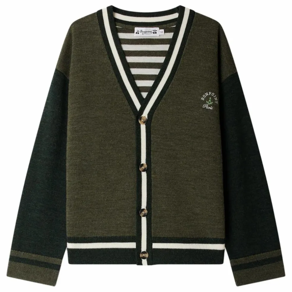Cardigan Julian Laine | Vert kaki