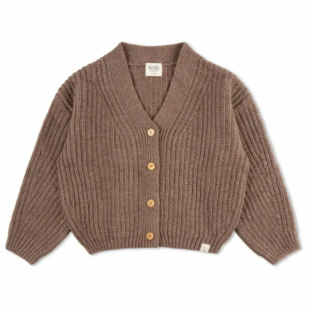 Cardigan Laine | Marron