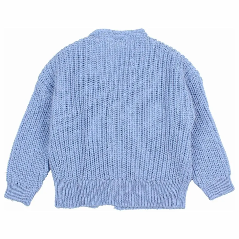 Cardigan Laine Alpaga | Bleu