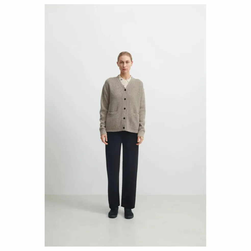 Cardigan Laine d'Agneau - Collection Femme | Beige chiné