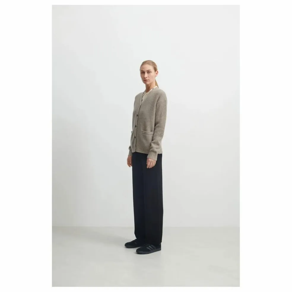 Cardigan Laine d'Agneau - Collection Femme | Beige chiné