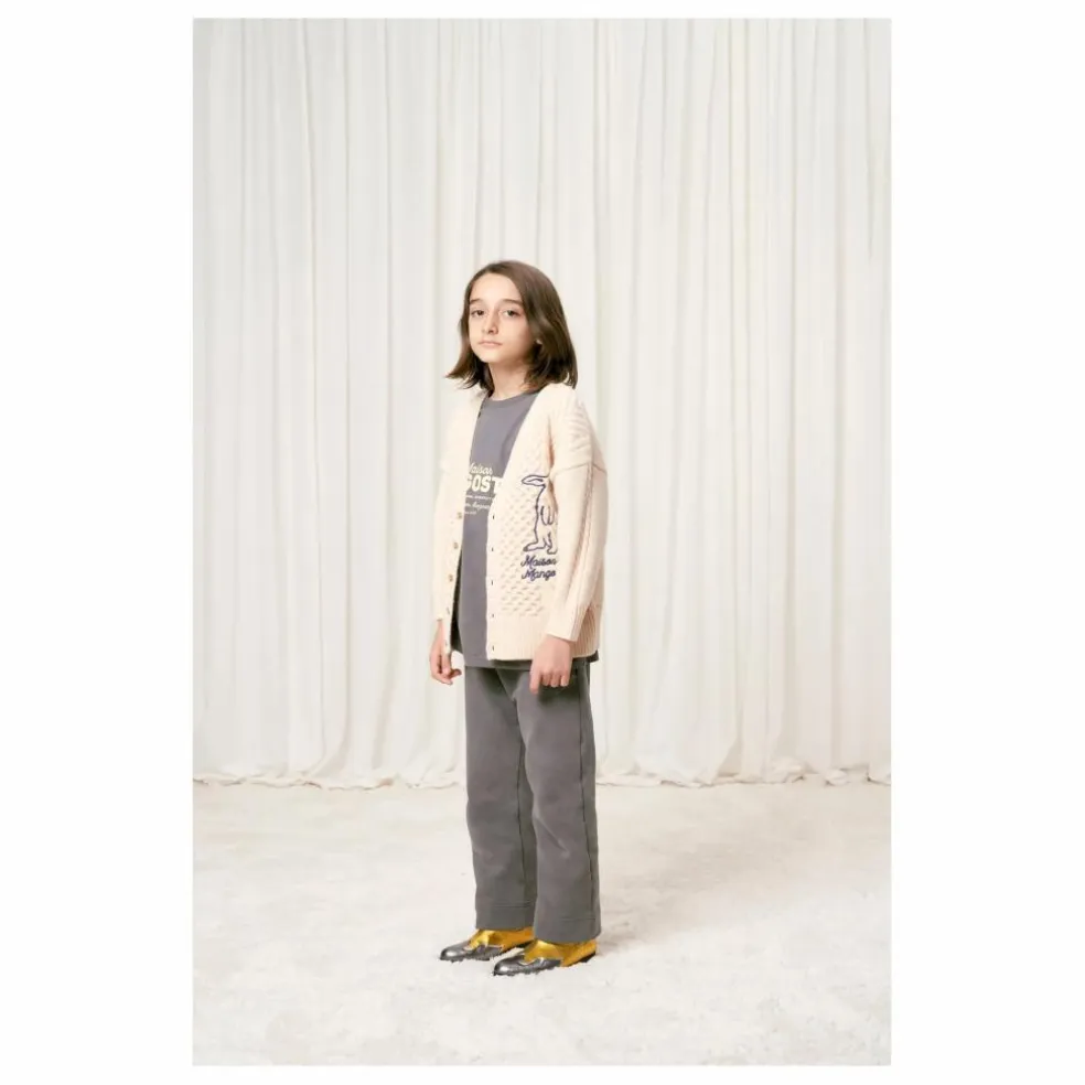 Cardigan Lapin Brodé | Crème