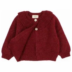 Cardigan Lurex | Bordeaux