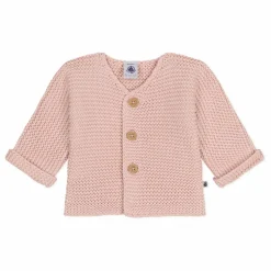 Cardigan Mafa Point Mousse | Rose poudré