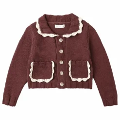 Cardigan Maille Mini | Bordeaux