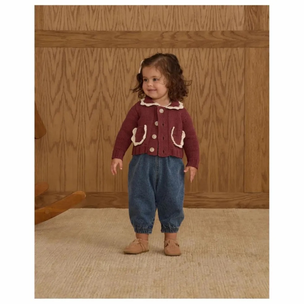 Cardigan Maille Mini | Bordeaux