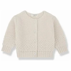 Cardigan Malene Mini Laine Mérinos | Ecru