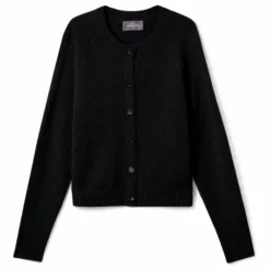 Cardigan Manches Raglan Cachemire | Noir