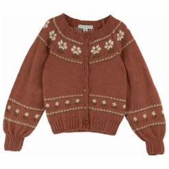 Cardigan Marguerite Laine | Vieux Rose