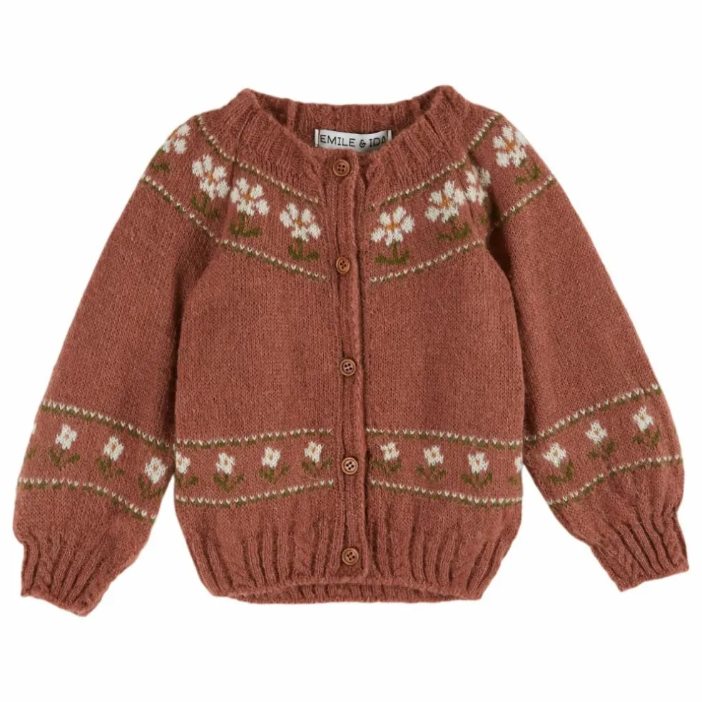 Cardigan Marguerite Laine | Vieux Rose