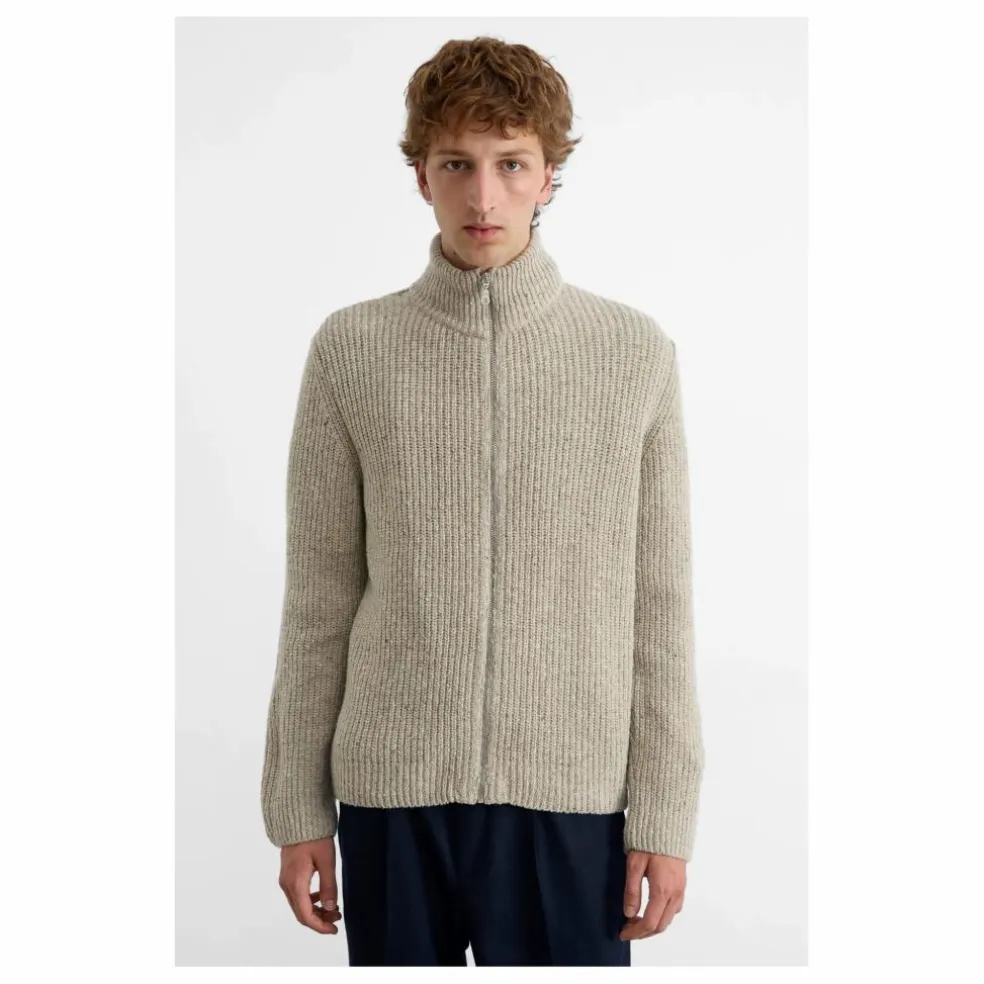 Cardigan Paris | Gris chiné clair