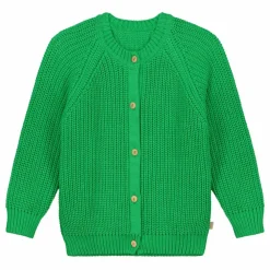 Cardigan Raglan Coton Bio | Vert