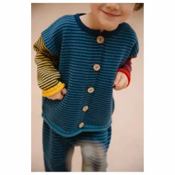 Cardigan Snail Coton Bio | Bleu