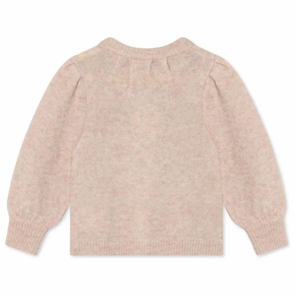 Cardigan Star Laine Alpaga | Rose pâle