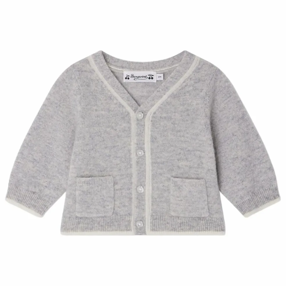Cardigan Tahiel Cachemire | Gris clair
