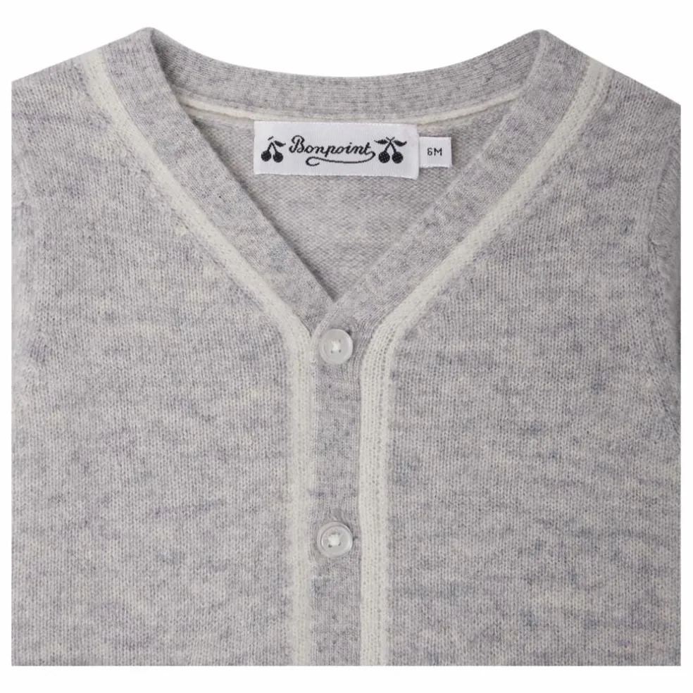 Cardigan Tahiel Cachemire | Gris clair