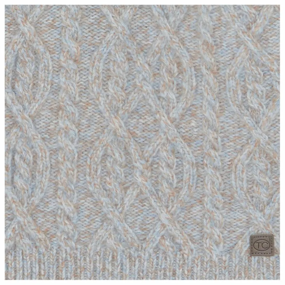 Cardigan Torsades | Bleu gris