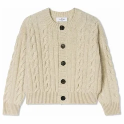 Cardigan Torsades Cachemire | Crème