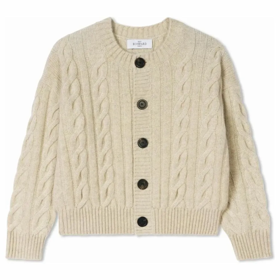 Cardigan Torsades Cachemire | Crème