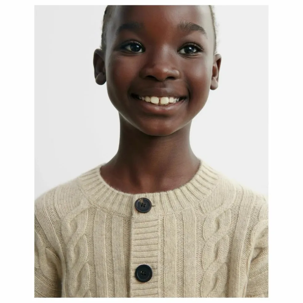 Cardigan Torsades Cachemire | Crème