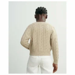 Cardigan Torsades Cachemire | Crème