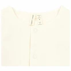 Cardigan Uni Coton Bio | Blanc cassé