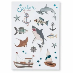 Carnet à stickers Sail Away | Beige
