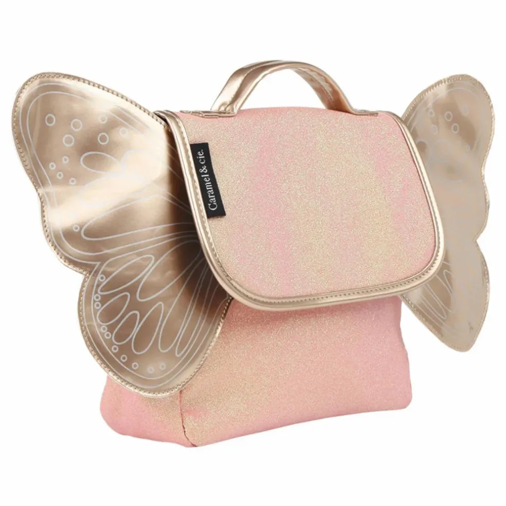 Cartable Papillon Paillette | Corail