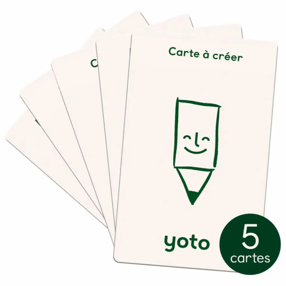 Cartes à créer - Pack de 5