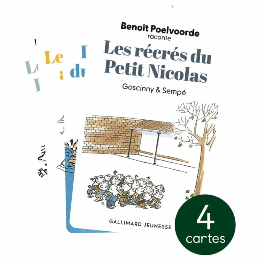 Cartes Les aventures du Petit Nicolas - Pack de 4