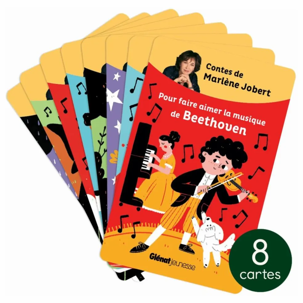 Cartes Les contes et grandes musiques - Pack de 8