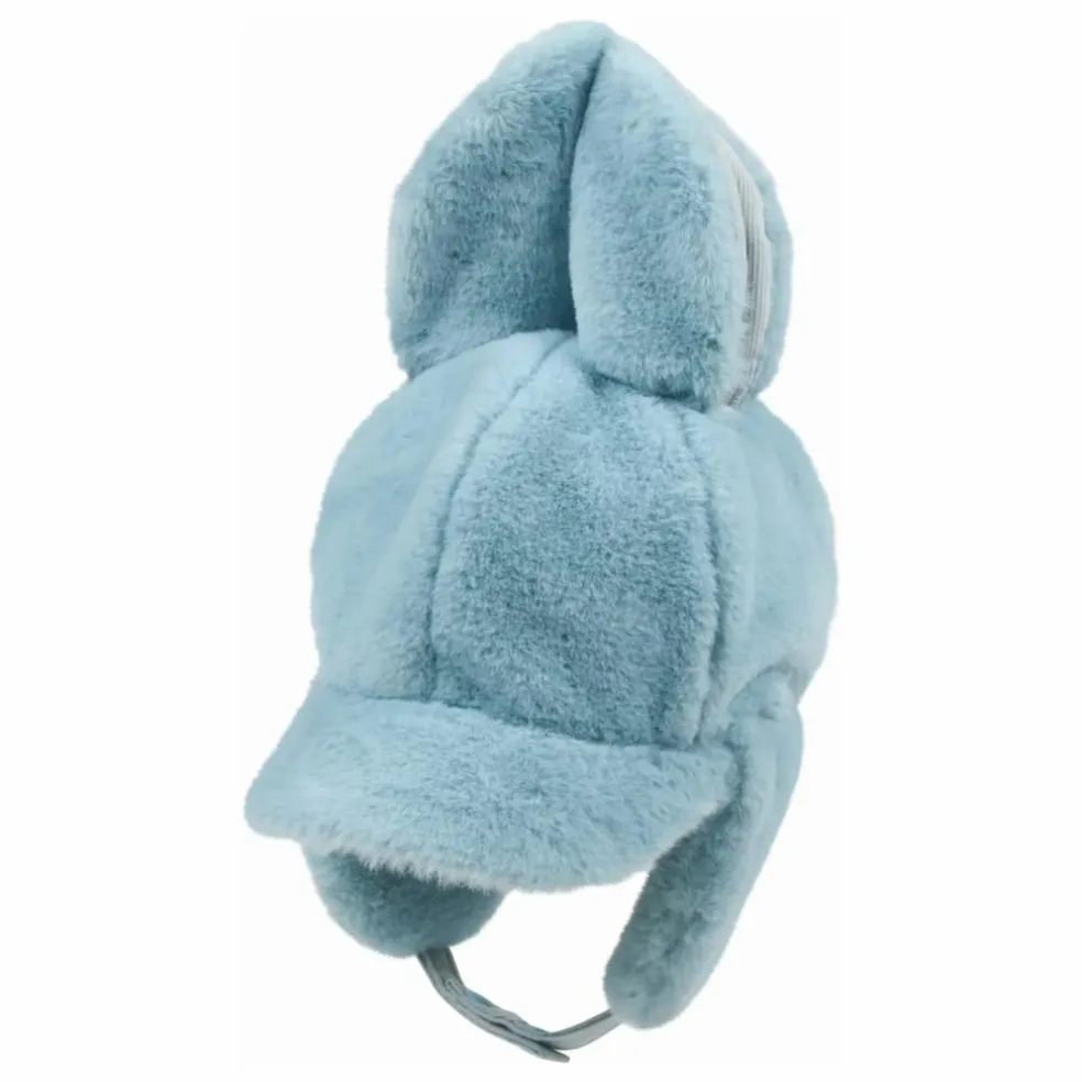 Casquette Earflap Rabbit Sherpa | Bleu