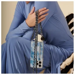 Chaine Longue Cali 120 cm | Bleu