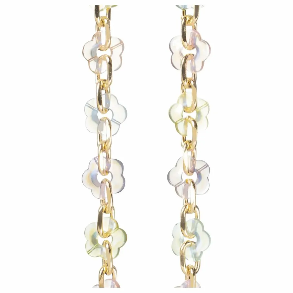 Chaine Longue Cassy Holographique 100 cm | Transparent