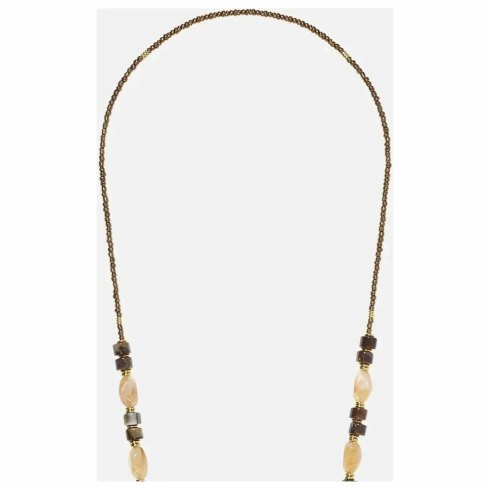 Chaine Longue Chiara 120 cm | Marron