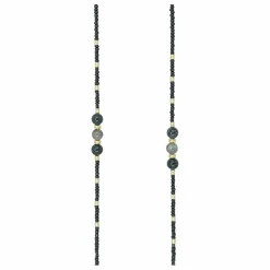 Chaine Longue Iris 120 cm | Noir
