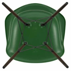 Chaise DAW - piétement érable - Charles & Ray Eames | Vert émeraude