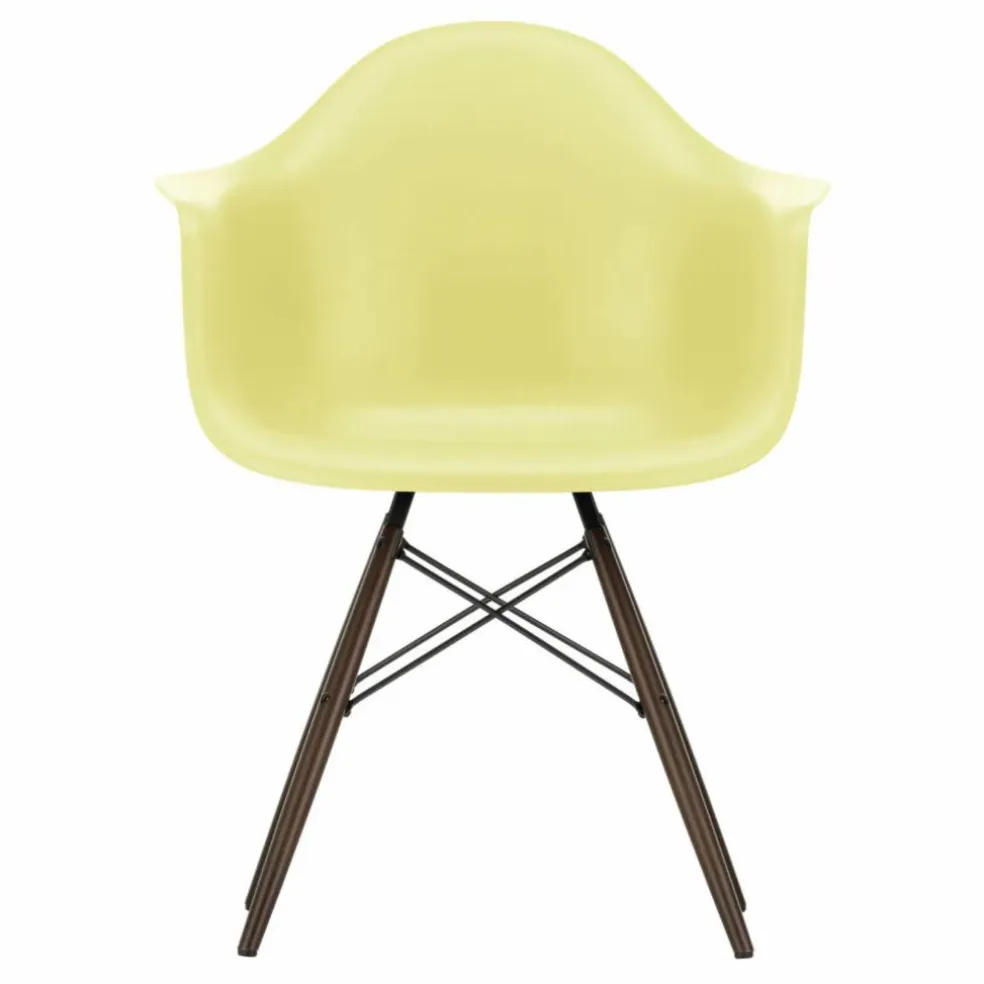 Chaise DAW - piétement érable - Charles & Ray Eames | Jaune citron