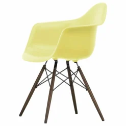 Chaise DAW - piétement érable - Charles & Ray Eames | Jaune citron