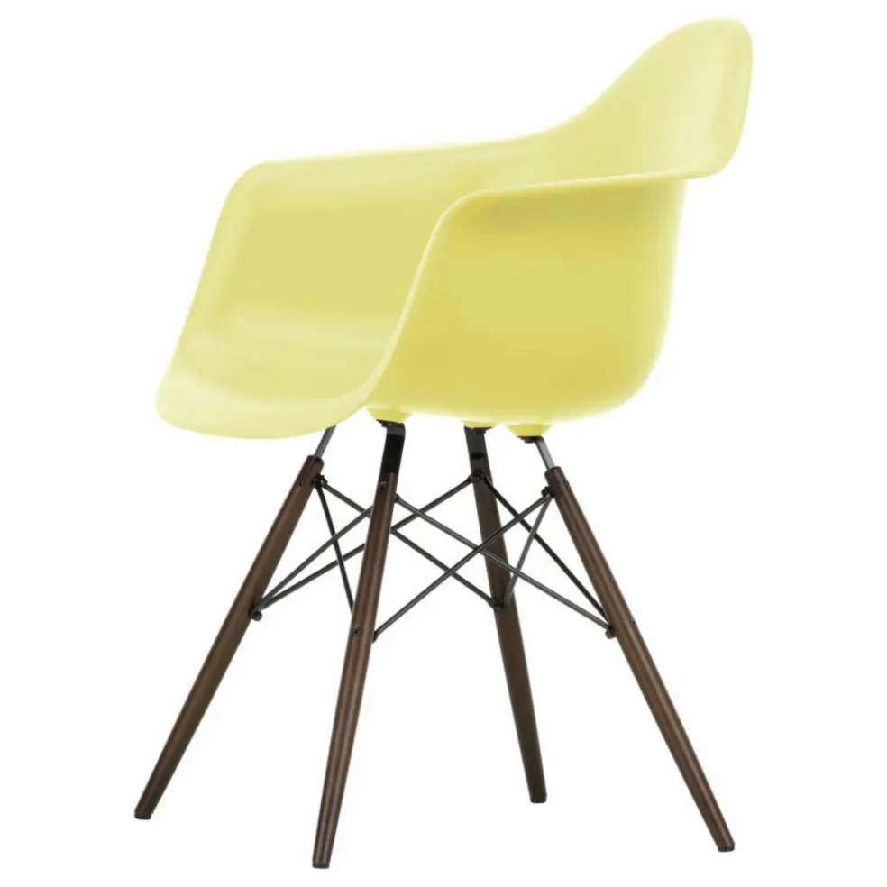 Chaise DAW - piétement érable - Charles & Ray Eames | Jaune citron