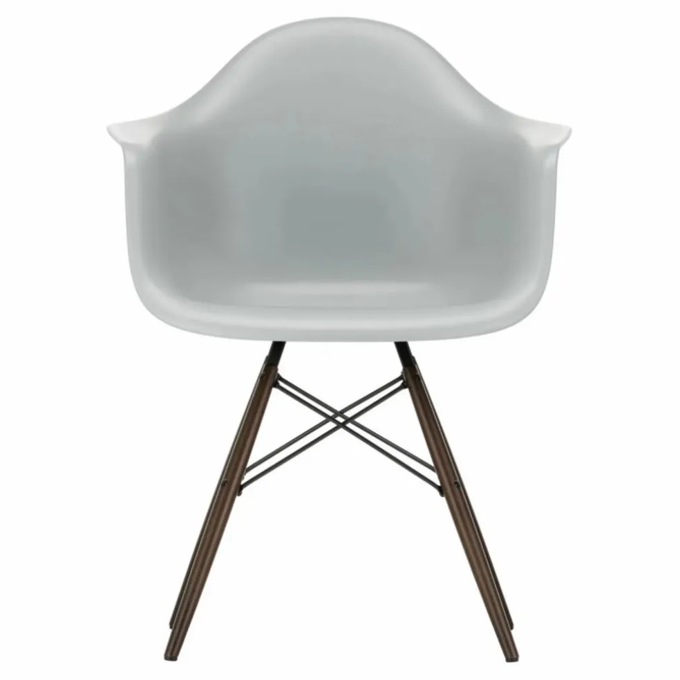 Chaise DAW - piétement érable - Charles & Ray Eames | Gris clair