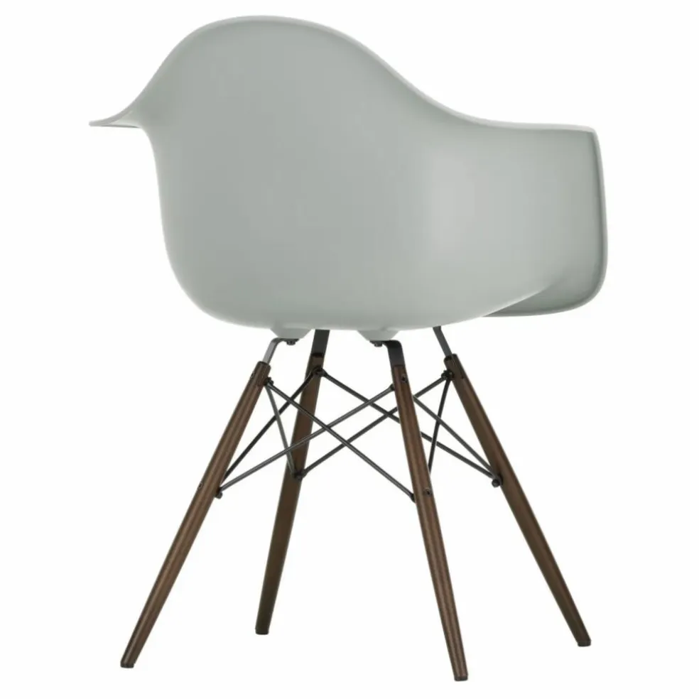 Chaise DAW - piétement érable - Charles & Ray Eames | Gris clair