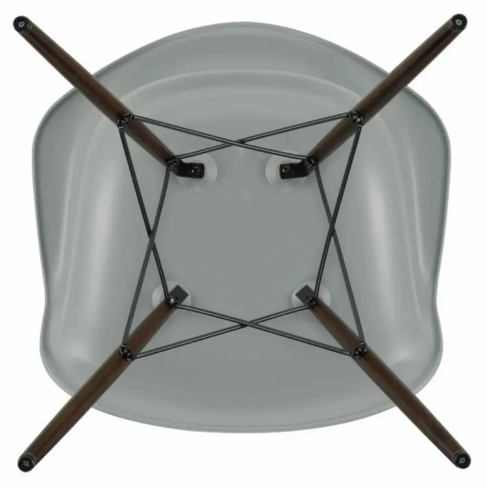 Chaise DAW - piétement érable - Charles & Ray Eames | Gris clair