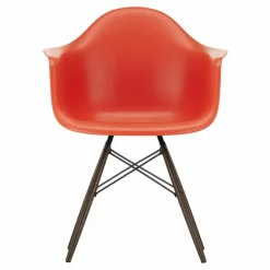 Chaise DAW - piétement érable - Charles & Ray Eames | Rouge coquelicot