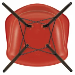 Chaise DAW - piétement érable - Charles & Ray Eames | Rouge coquelicot