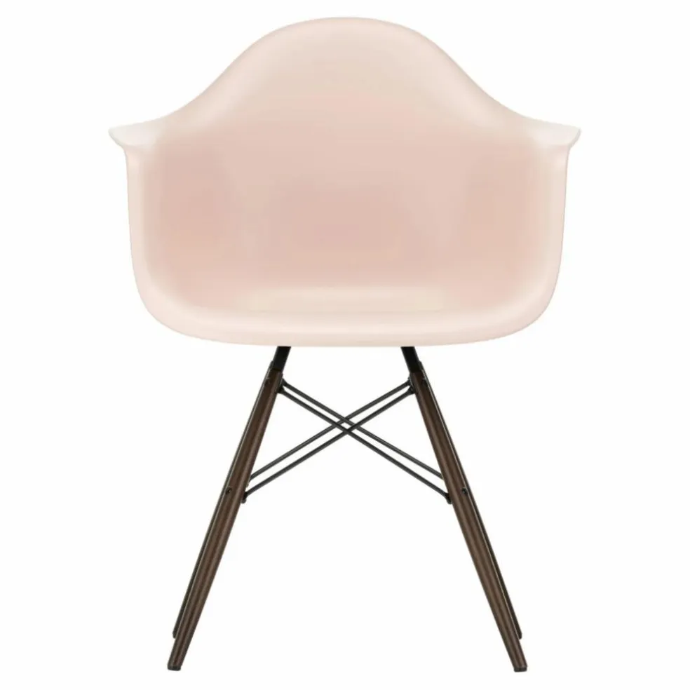 Chaise DAW - piétement érable - Charles & Ray Eames | Rose tendre