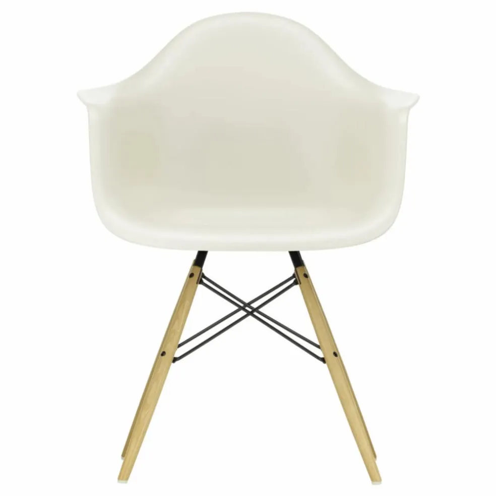 Chaise DAW - piétement érable - Charles & Ray Eames | Gris galet