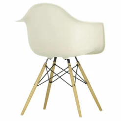 Chaise DAW - piétement érable - Charles & Ray Eames | Gris galet
