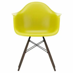 Chaise DAW - piétement érable - Charles & Ray Eames | Jaune moutarde